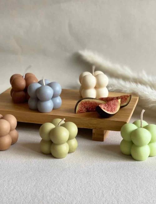 Mini Bubble Cube Candle