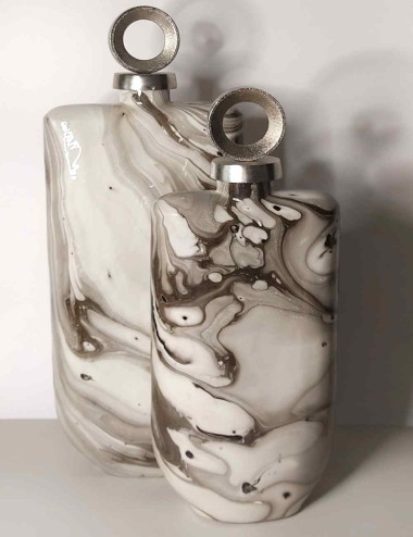 Vintage Γυάλινα Βάζα Marble...