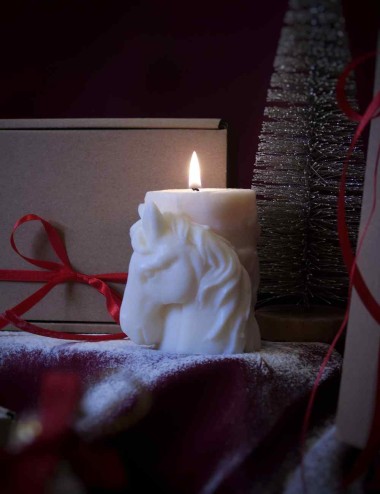 Christmas Candle Horse