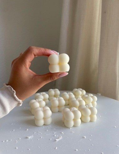 Mini Bubble Cube Candle