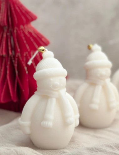 Christmas Candle Snowman