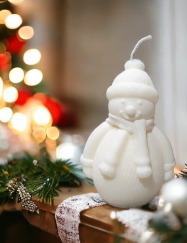 Christmas Candle Snowman