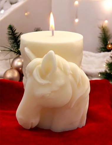 Christmas Candle Horse
