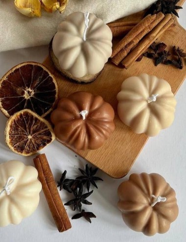 Κερί Κολοκύθα Σετ 3 Τεμάχια